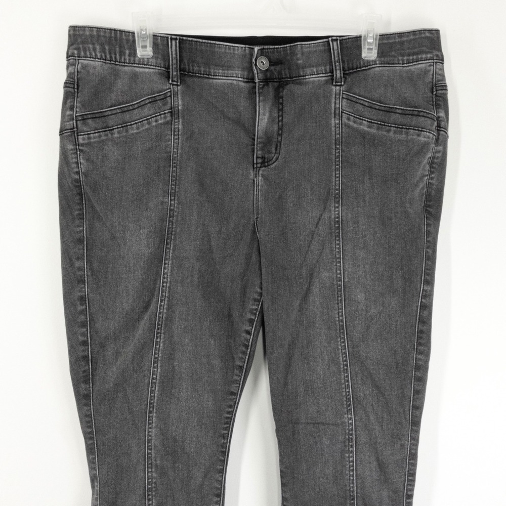 Torrid Bombshell Skinny Jeans Women's 22S Black Wash Soft Split Hem High Rise